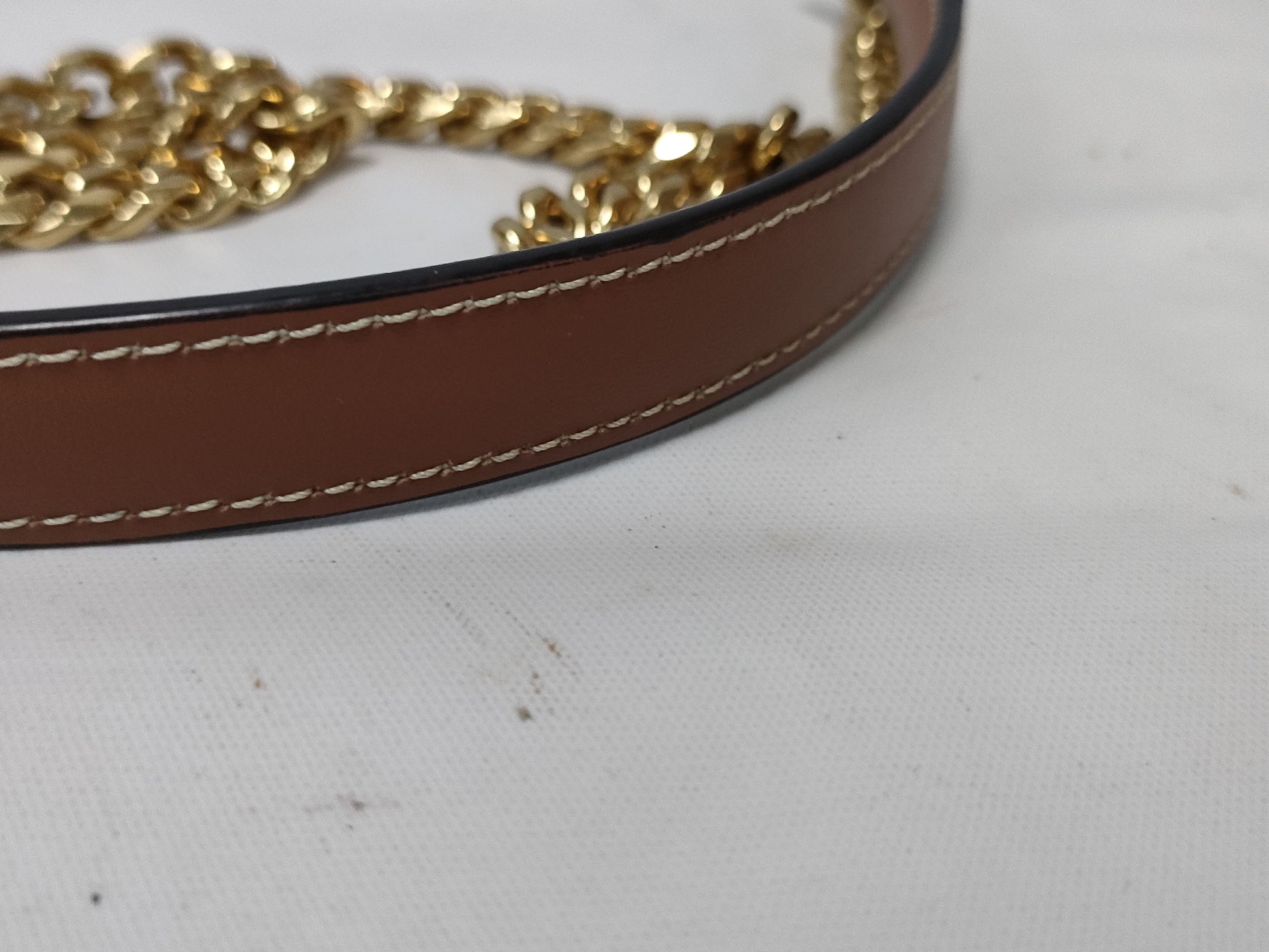 CELINE Triomphe Margot Chain Shoulder Bag with Box