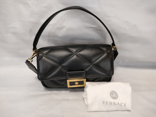 VERSACE Medusa Leather Shoulder Bag