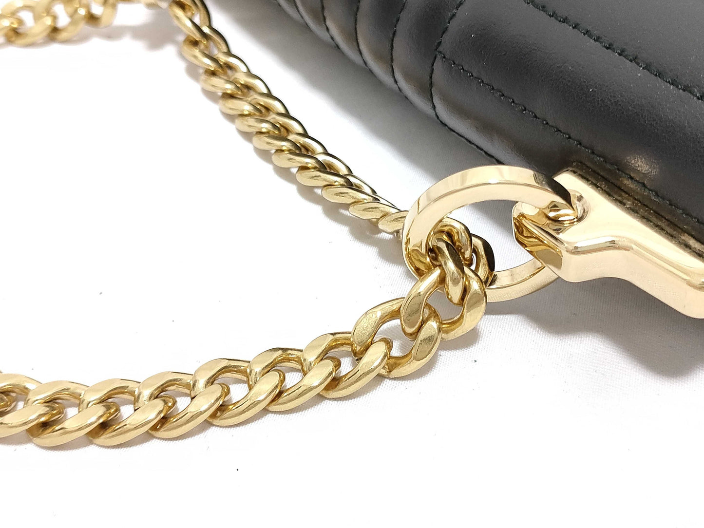 PRADA Diagram Chain Shoulder Bag Crochet Shoulder Bag