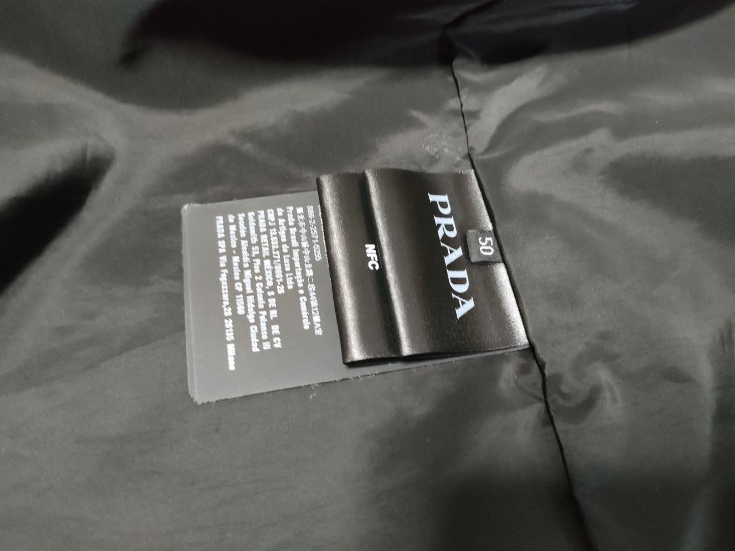 PRADA Prada Nylon Jacket with Triangle Logo 50 22 Year Jacket