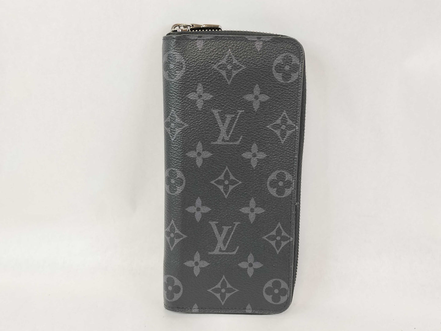 LOUIS VUITTON Monogram Eclipse Zippy Wallet Vertical N62295 IC Activated Wallet