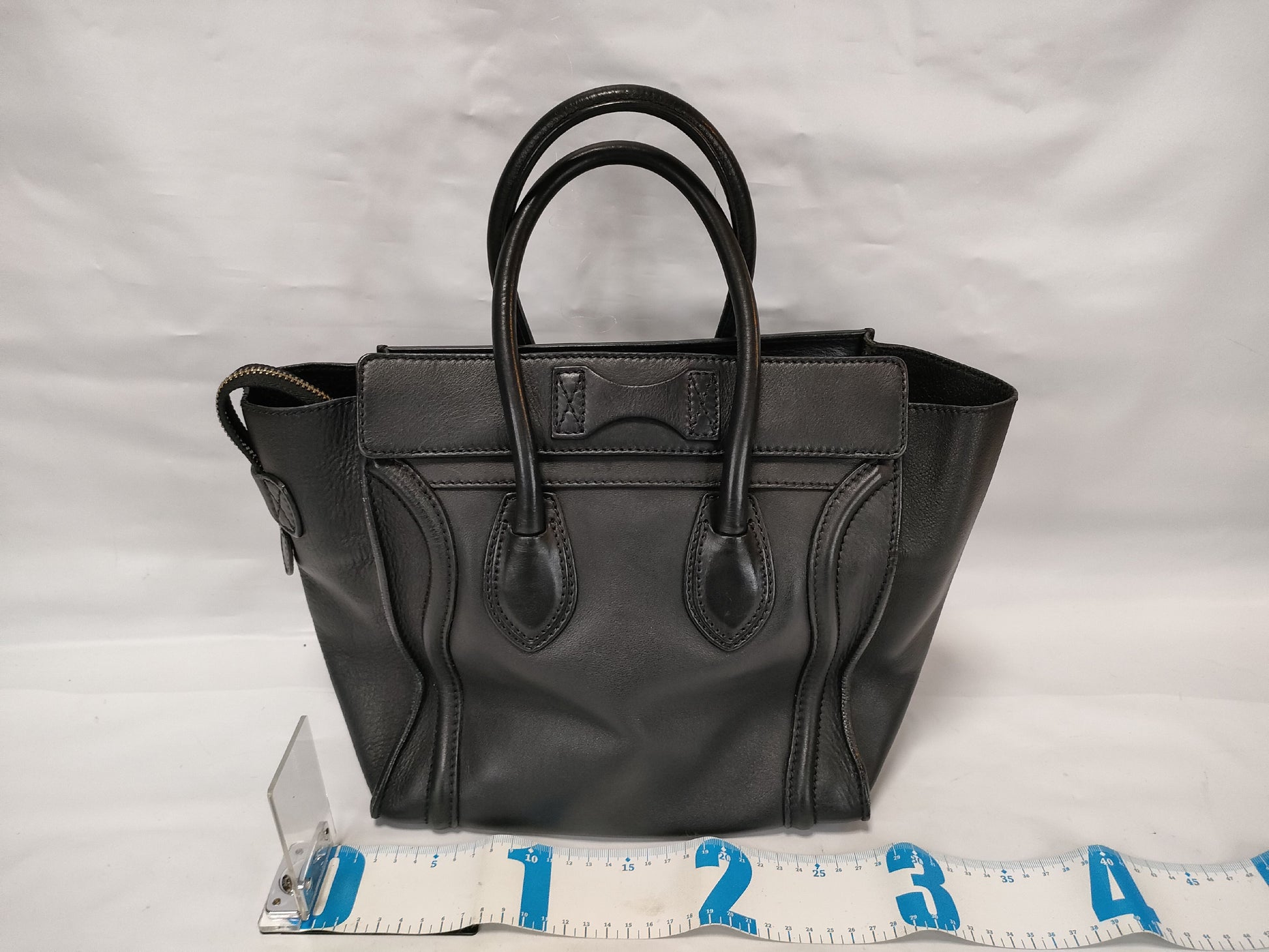 CELINE Luggage Tote Bag Black Handbag