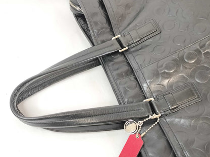 COACH Coach Business Bag Leather Black 70253 Business Bag