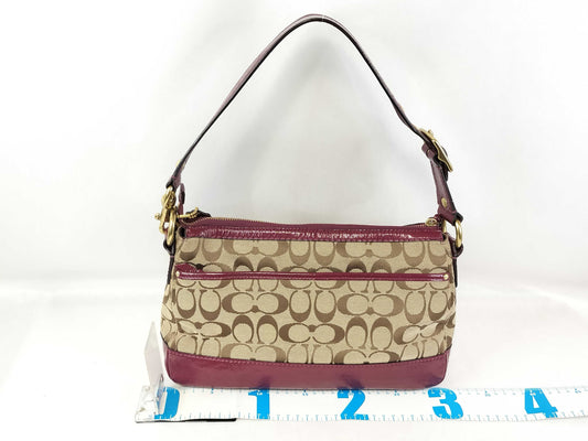 COACH Signature COACH Legacy Turnlock Signature Shoulder Bag F12869 Shoulder Bag