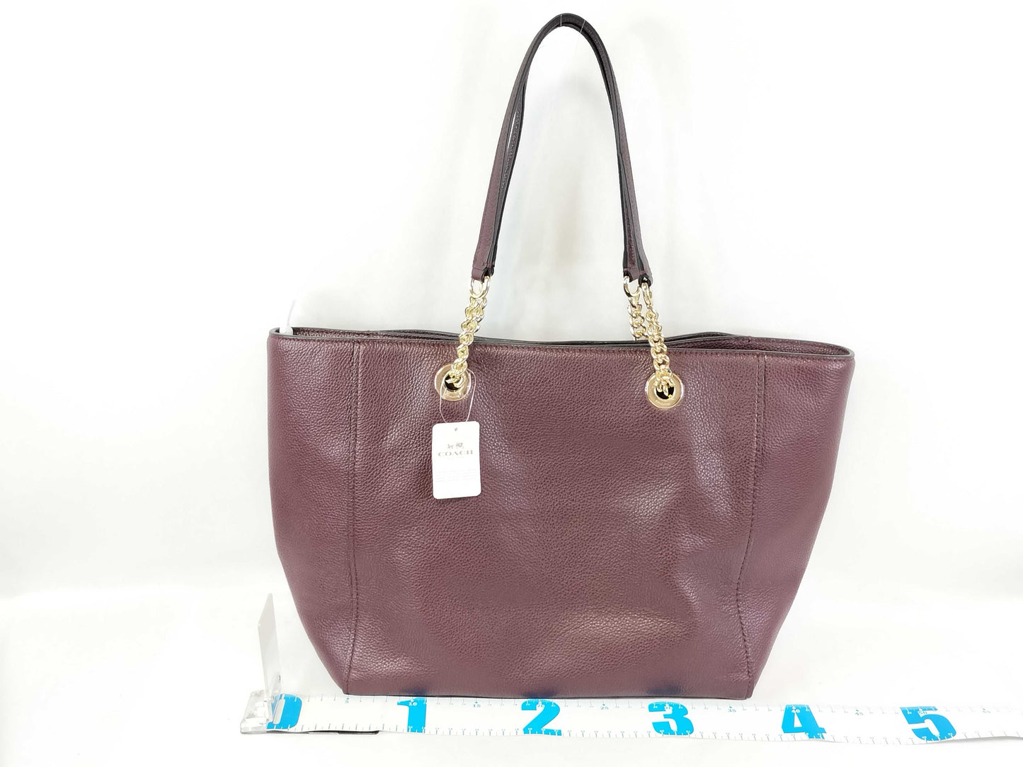 COACH Unused Tag Coach Chain Tote Bag Leather 56830 Tote Bag