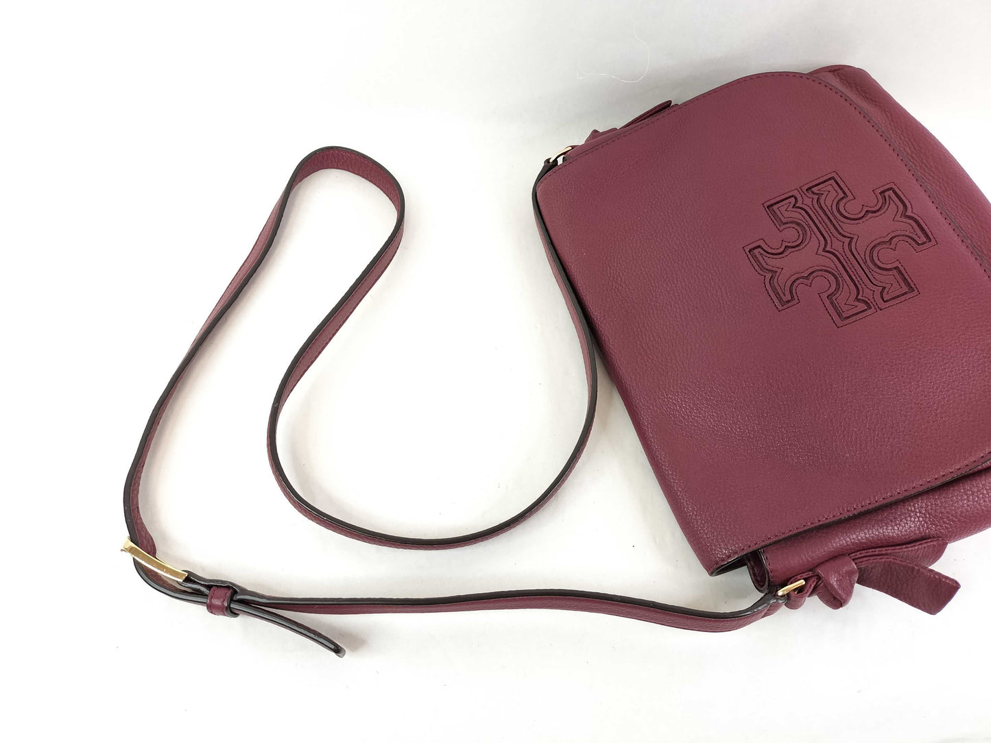 Tory Burch Logo Flap Shoulder Bag Leather Dust Bag Shoulder Bag