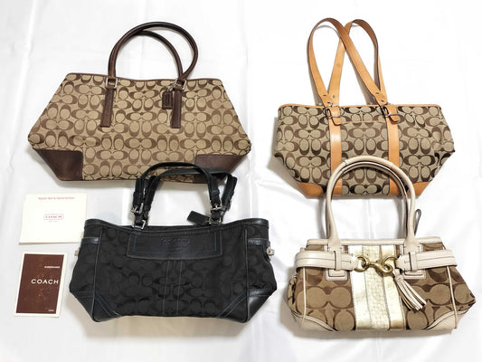 COACH Signature 4-Piece Bag Set