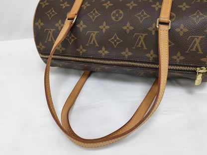 LOUIS VUITTON Monogram Papillon 30 M51385 Handbag with Pouch
