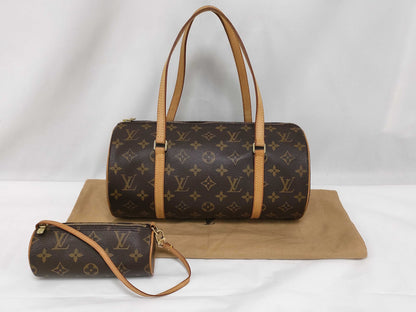 LOUIS VUITTON Monogram Papillon 30 M51385 Handbag with Pouch
