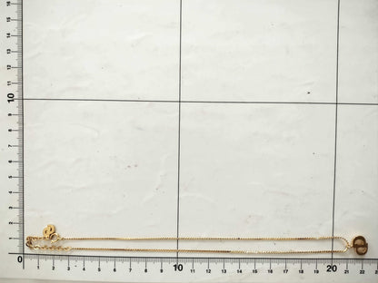 Dior CD logo gold necklace