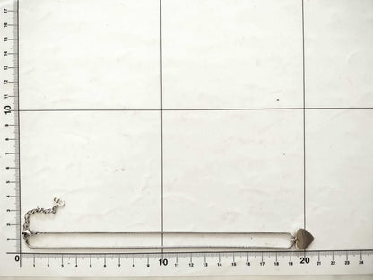 Dior Dior Heart Logo Silver Color Necklace Necklace Necklace