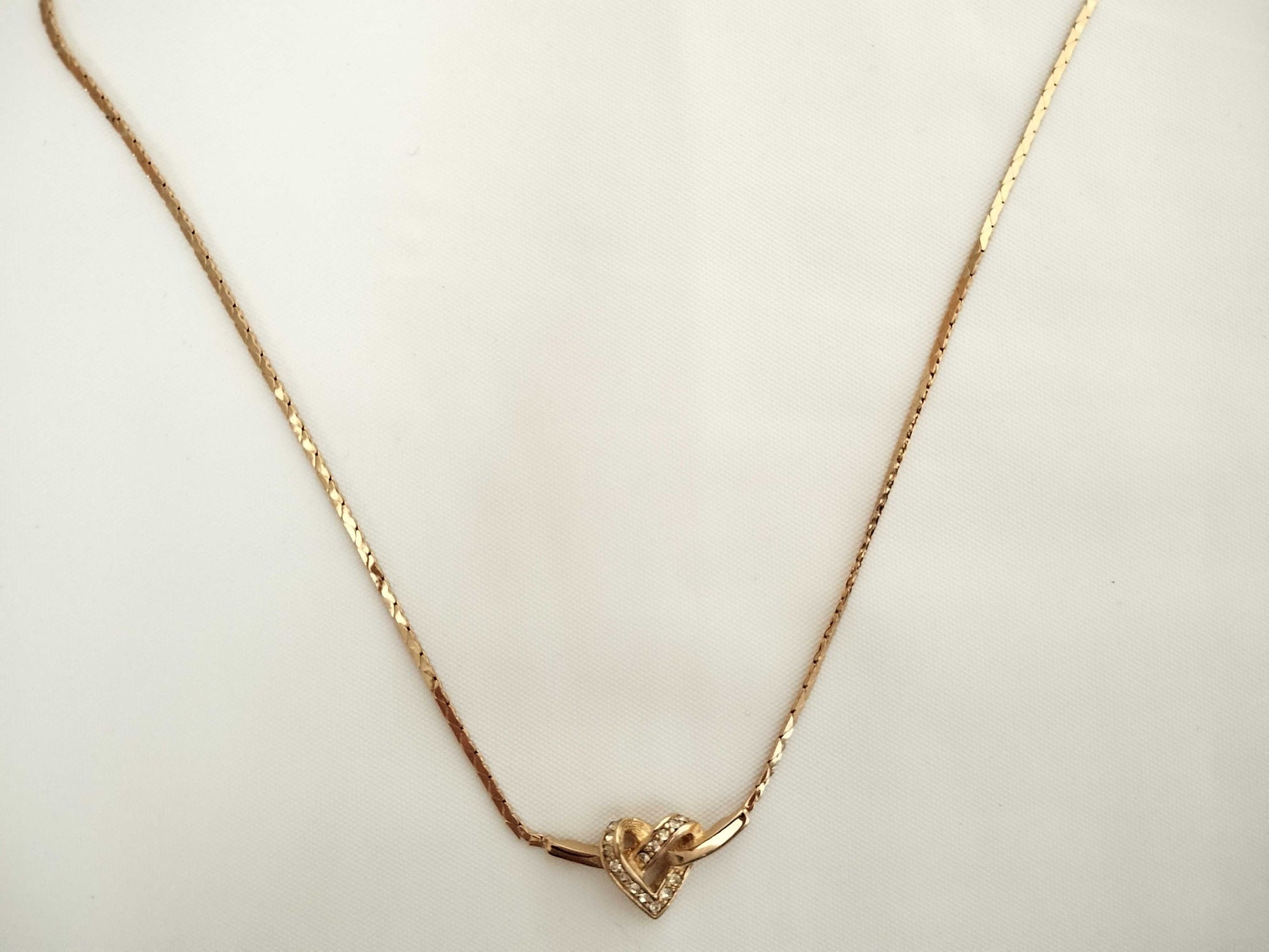 Dior Dior Rhinestone/Heart Necklace Necklace