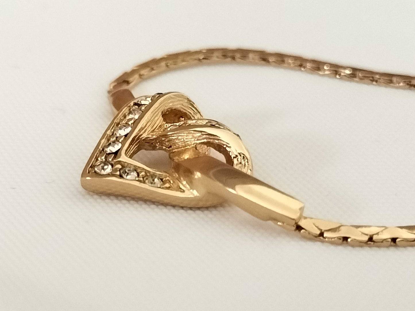 Dior Dior Rhinestone/Heart Necklace Necklace