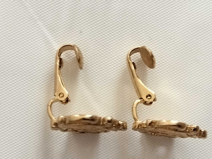 Dior Dior Earrings Old Logo Gold with Box