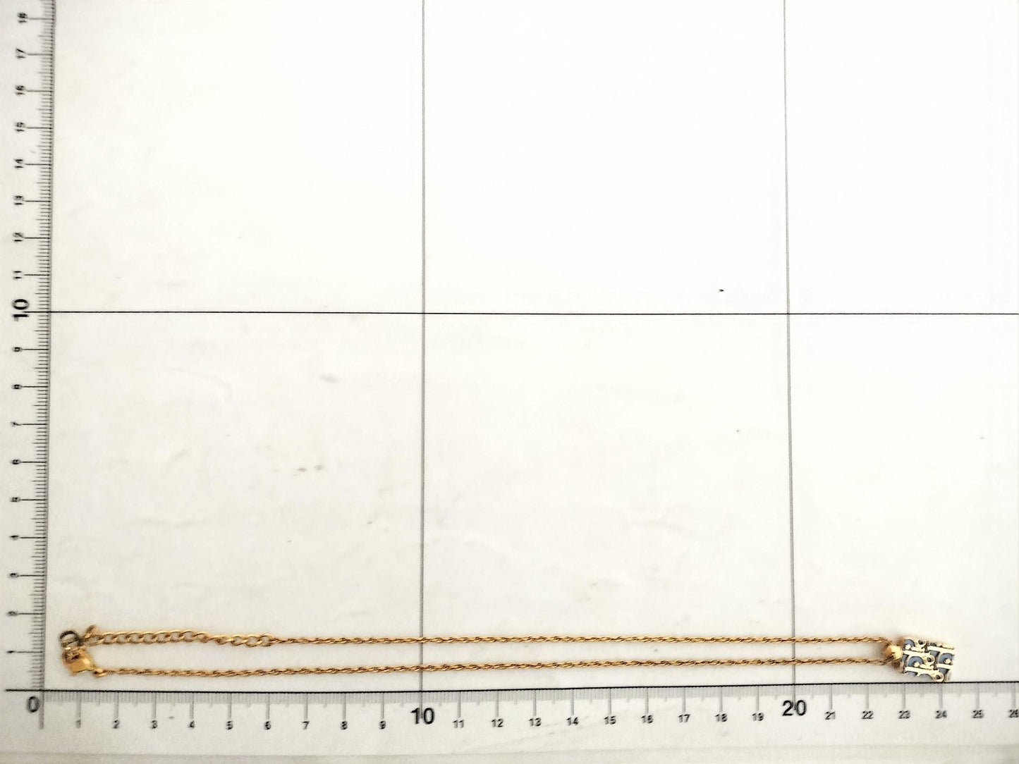 Dior Trotter Reversible Rhinestone Necklace