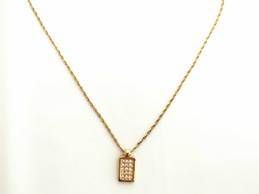 Dior Trotter Reversible Rhinestone Necklace