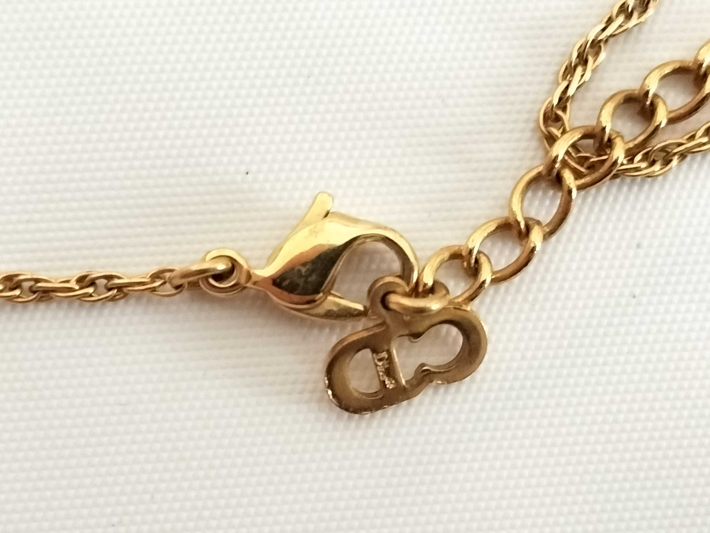 Dior Trotter Reversible Rhinestone Necklace