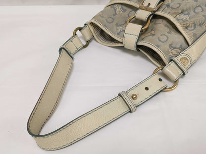 CELINE C Macadam Canvas Shoulder Bag