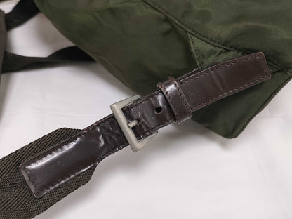 PRADA Nylon Prada Nylon Backpack Green White Tag Size 58 Backpack