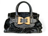 GUCCI GUCCI Queen Motif Hardware Leather Harako Black Handbag Serial Number 189886 002122 Handbag