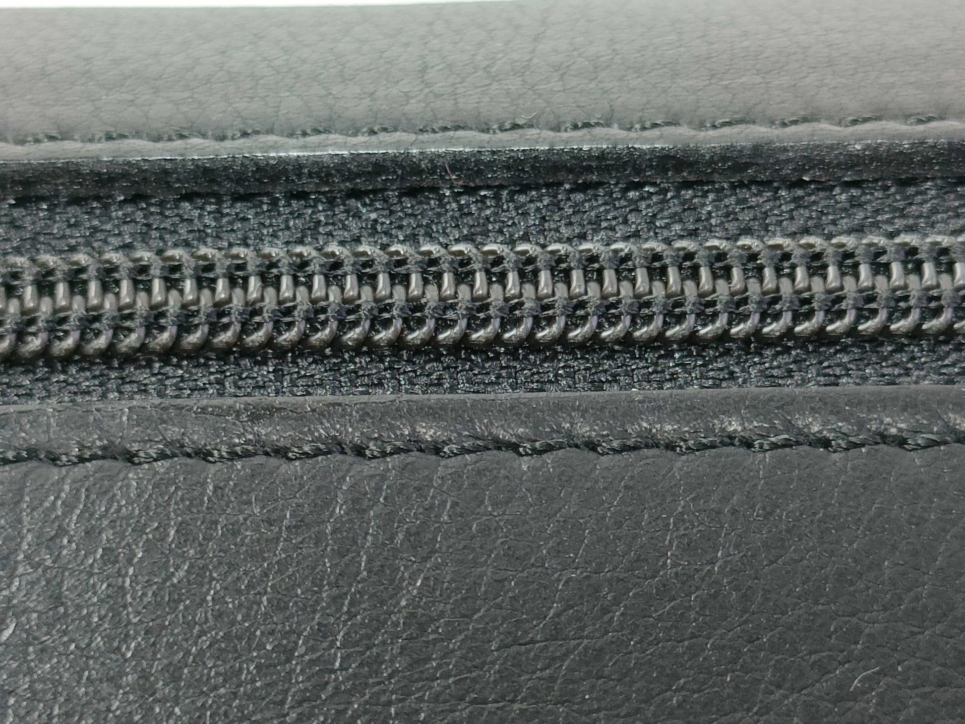 Dior Christian Dior Leather Bifold Long Wallet Black