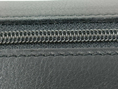 Dior Christian Dior Leather Bifold Long Wallet Black