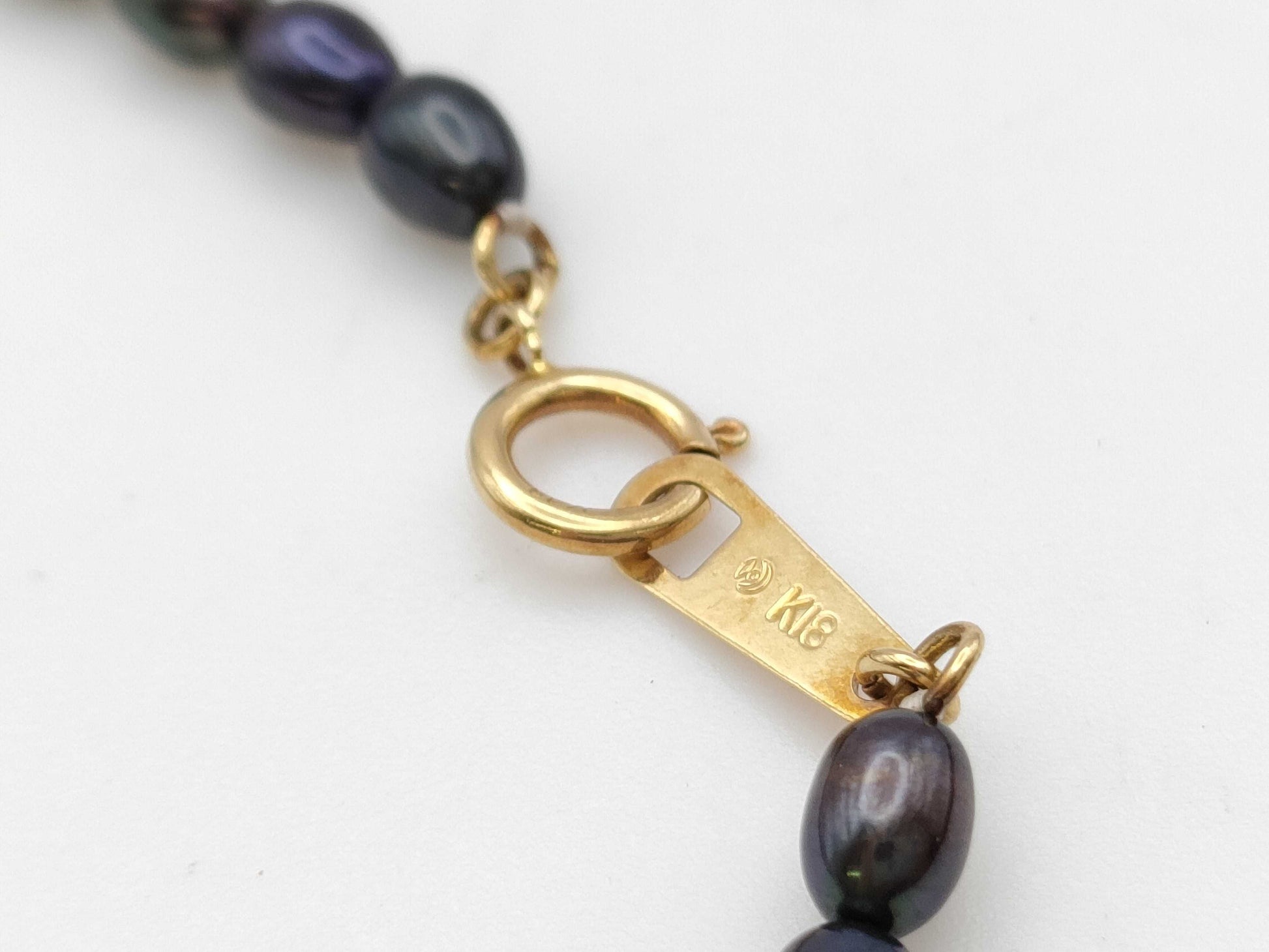 TASAKI Semi-Round Pearl Necklace, Diameter 3.3-3.7mm, 18K Gold, 15.0g 