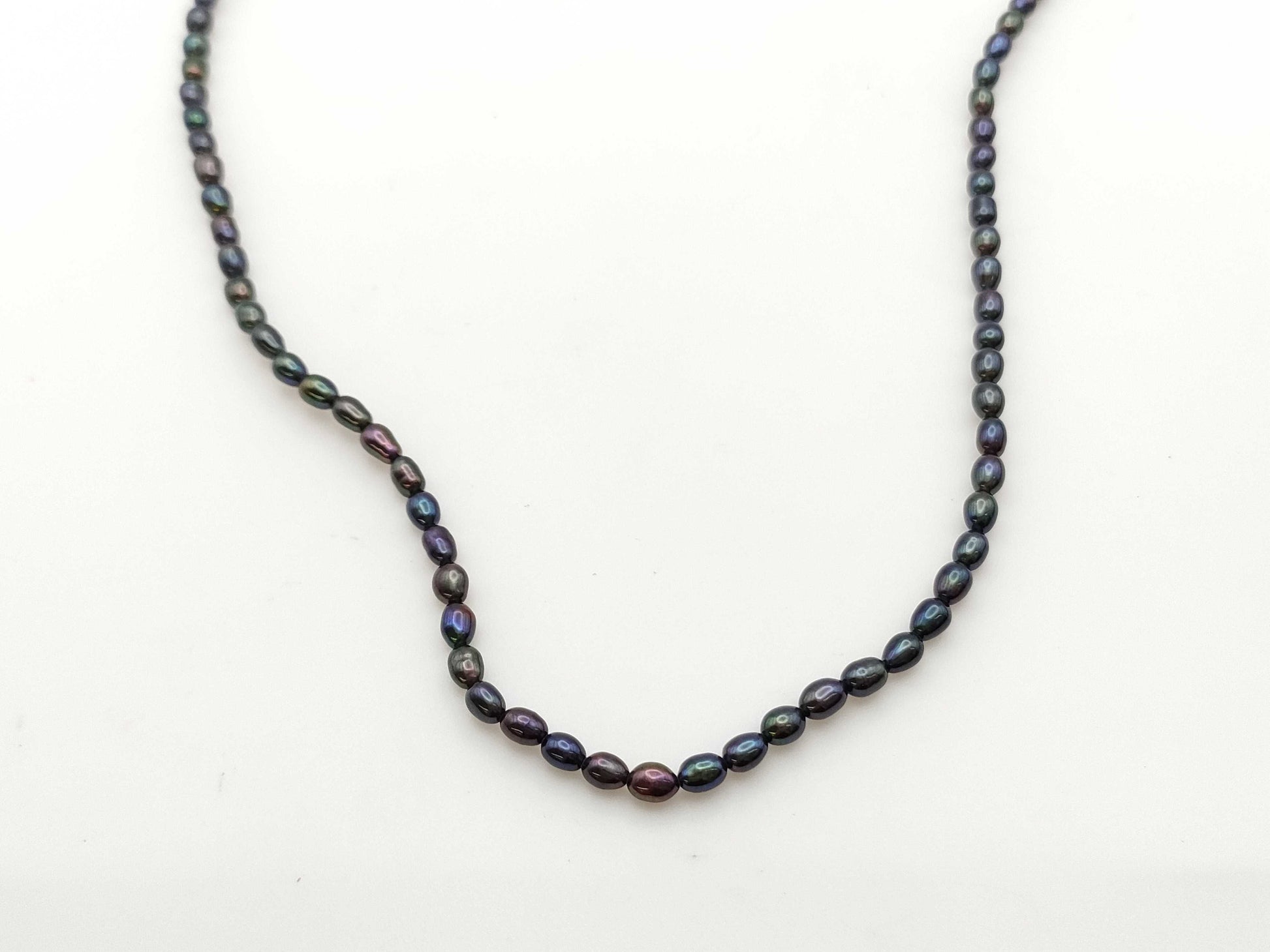 TASAKI Semi-Round Pearl Necklace, Diameter 3.3-3.7mm, 18K Gold, 15.0g 