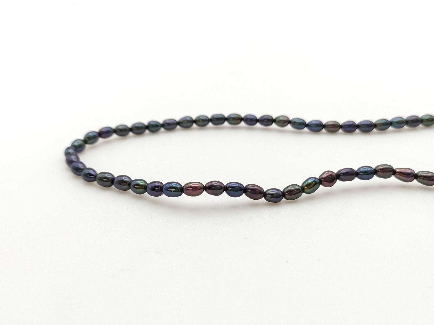 TASAKI Semi-Round Pearl Necklace, Diameter 3.3-3.7mm, 18K Gold, 15.0g 