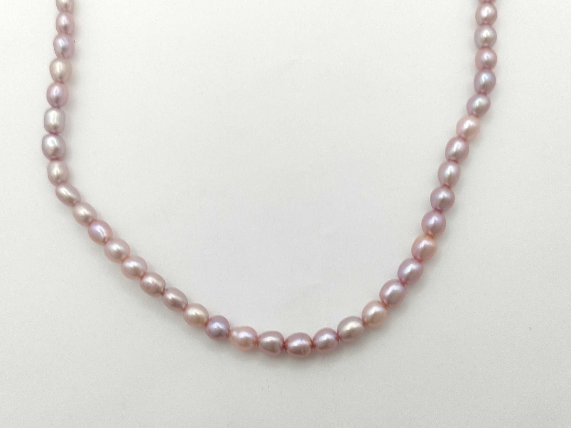 TASAKI Semi-Round Pearl Necklace, Diameter: Approx. 3.3-3.9mm, 18K Gold, 16.3g 