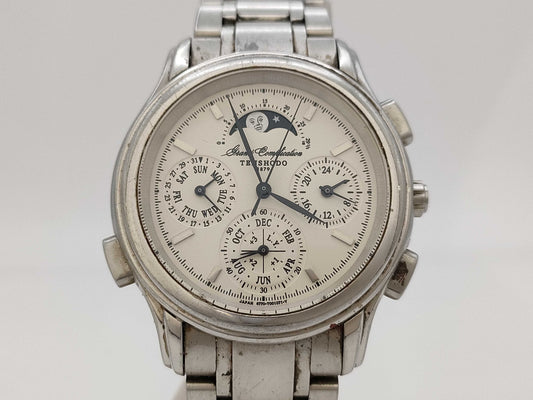 Tenshodo Grand Complication 6770-T000541 260210 Quartz White Dial Men's Watch 