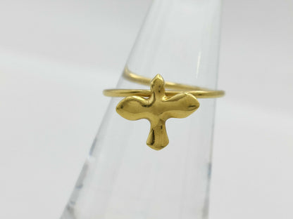 Tiffany & Co. Bird Cross 18K 2.0g Ring 