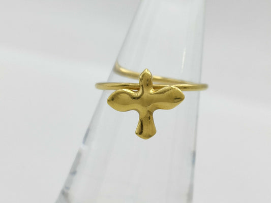Tiffany & Co. Bird Cross 18K 2.0g Ring 
