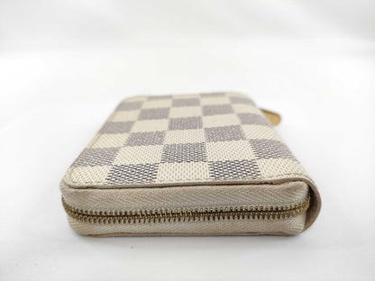 LOUIS VUITTON Damier Azur Zippy Coin Purse N63069 TS3141 Wallet