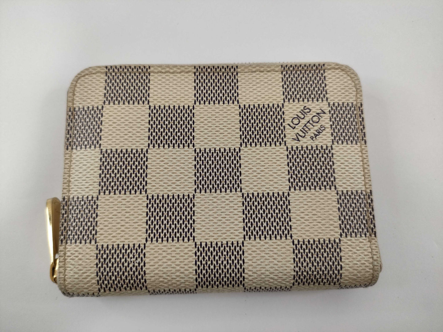 LOUIS VUITTON Damier Azur Zippy Coin Purse N63069 TS3141 Wallet