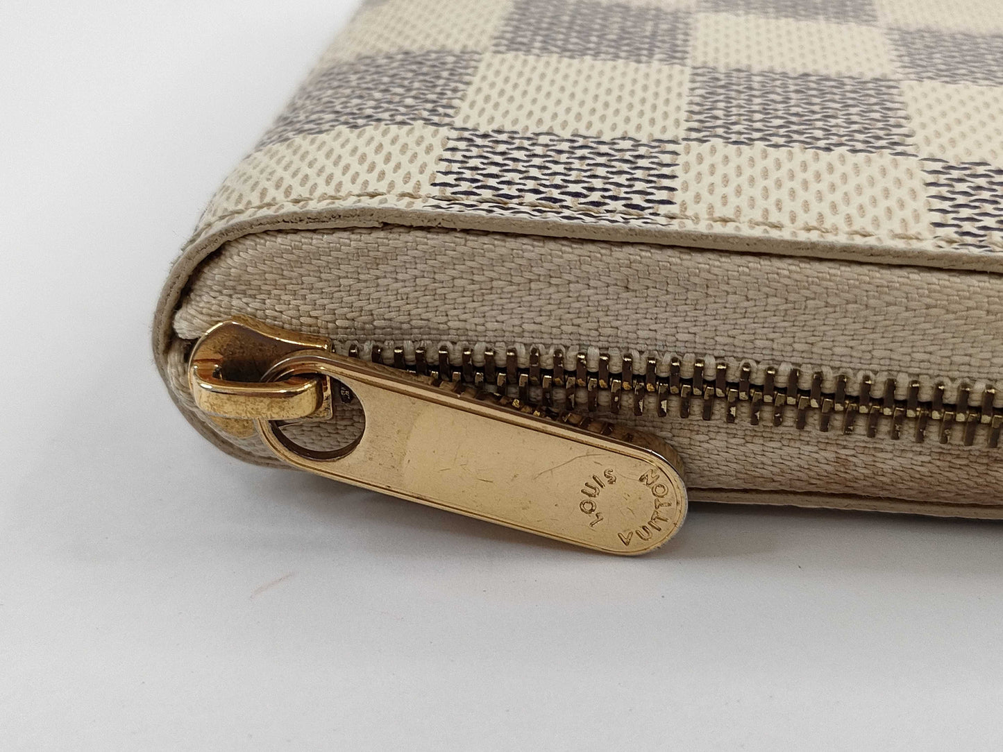 LOUIS VUITTON Damier Azur Zippy Coin Purse N63069 TS3141 Wallet