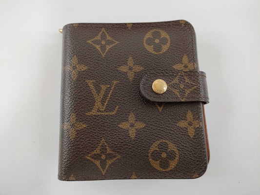 LOUIS VUITTON Monogram LV Monogram Compact Zip Wallet M61667 MI1919