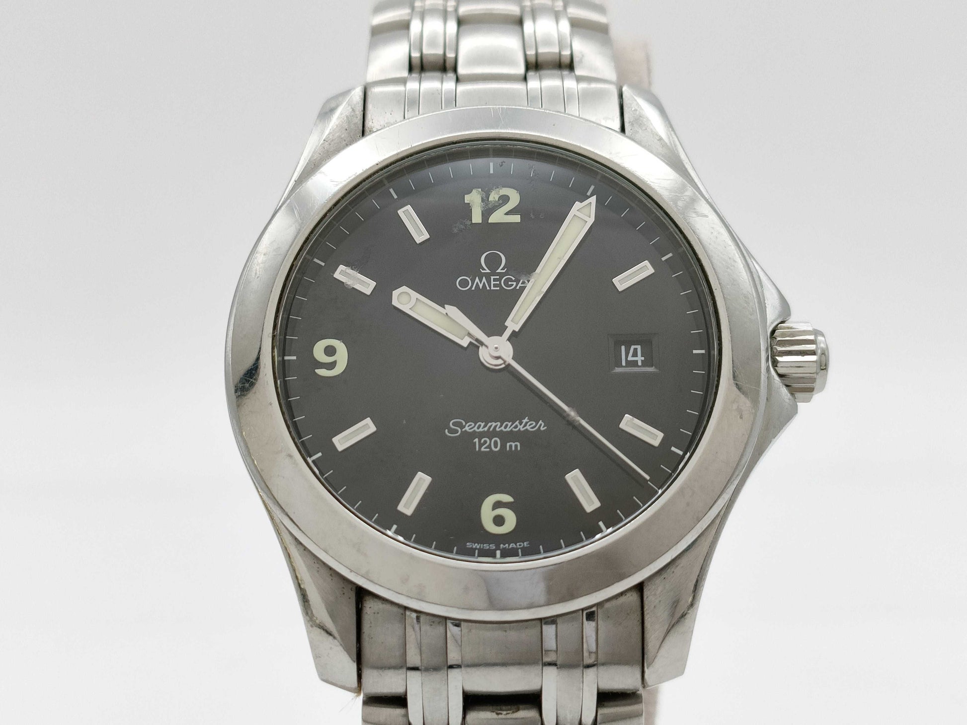 OMEGA Seamaster 2511.53 58101978 Quartz Black Dial Men's Watch 