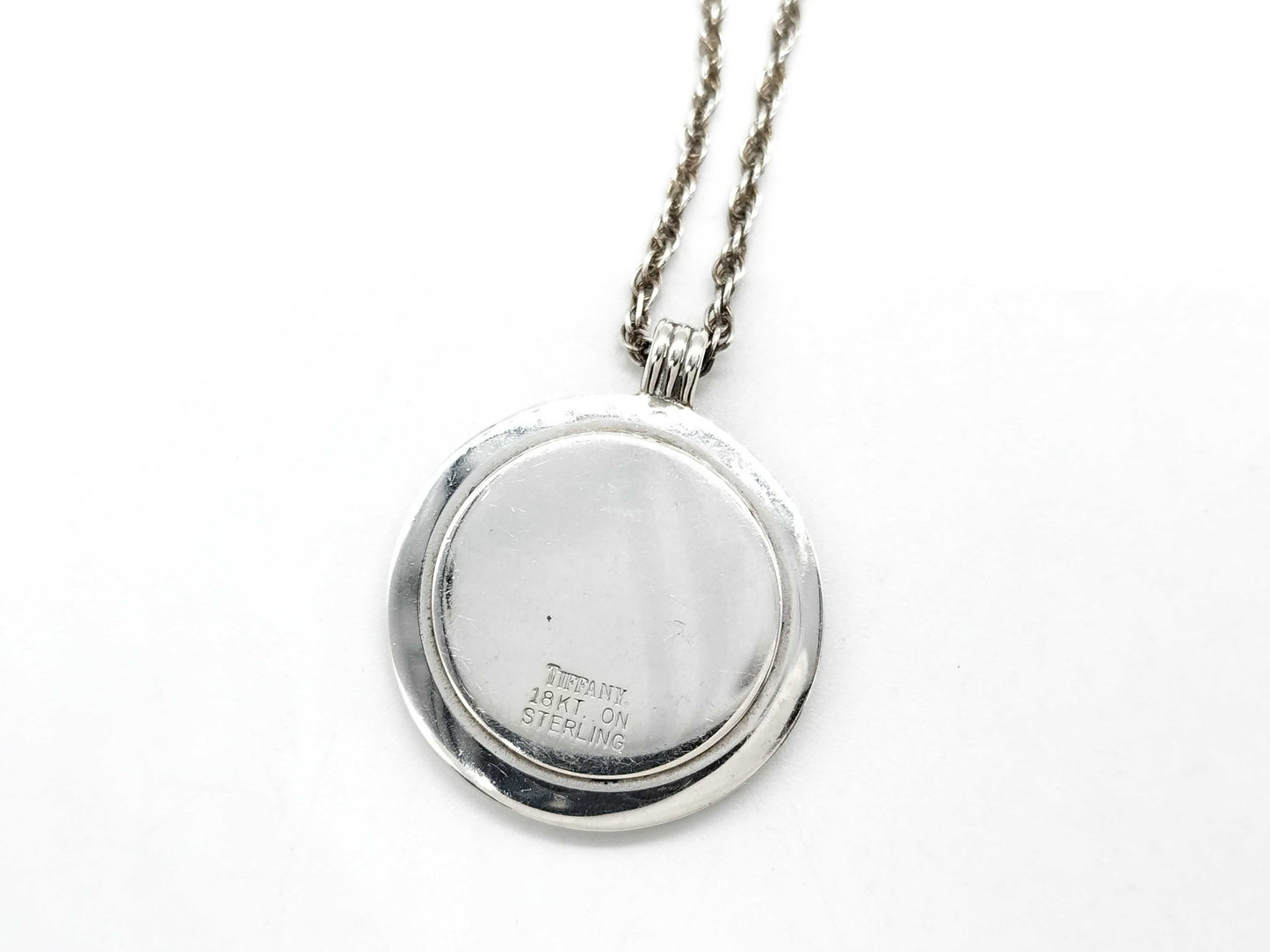 Tiffany & Co. Tiffany Coin Necklace 18KT 925 14.6g Necklace