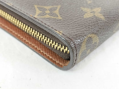 LOUIS VUITTON Monogram Round Zipper Long Wallet