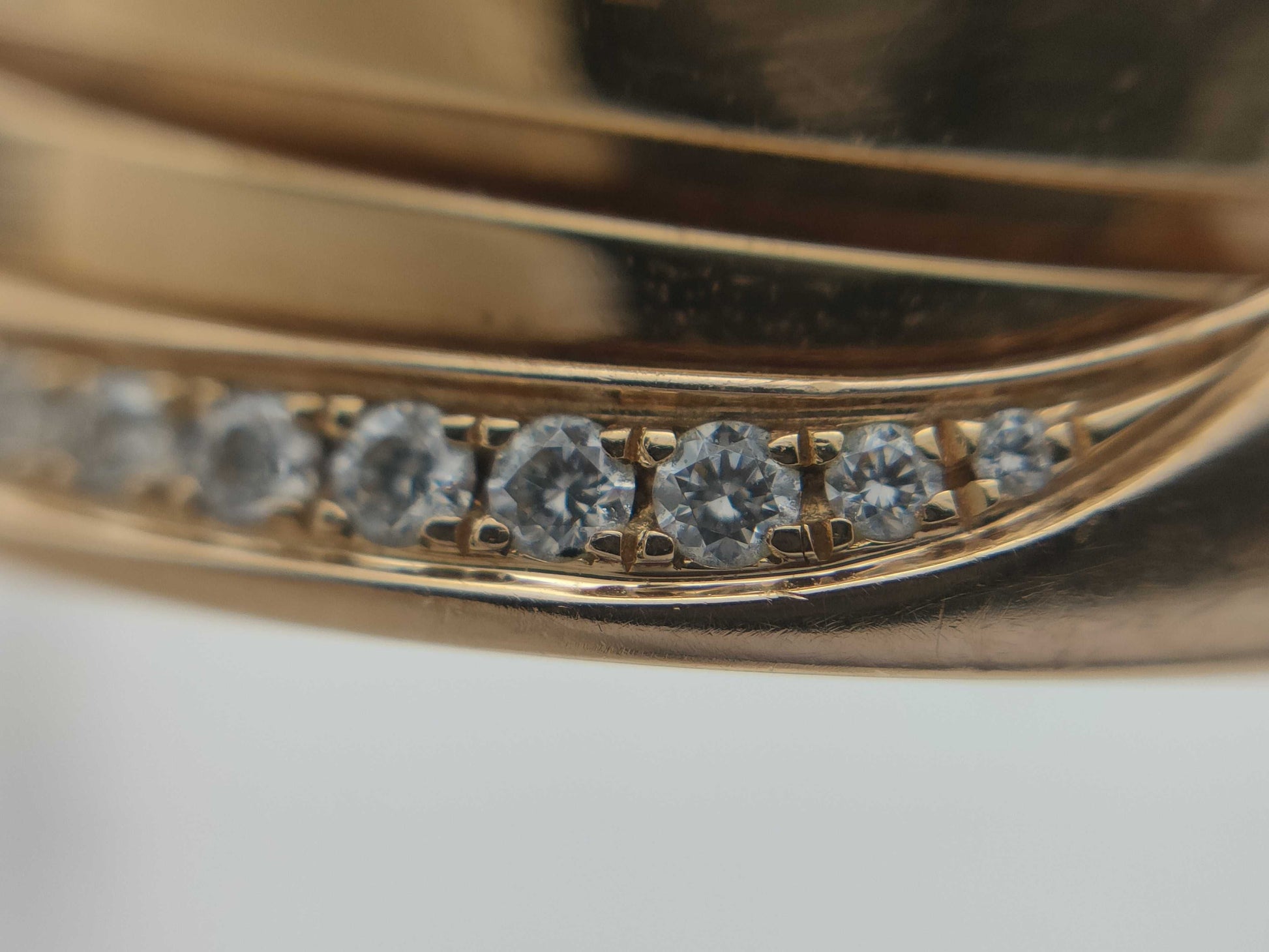 BVLGARI B.zero1 #55 Diamond PG Au750 12.4g Ring 