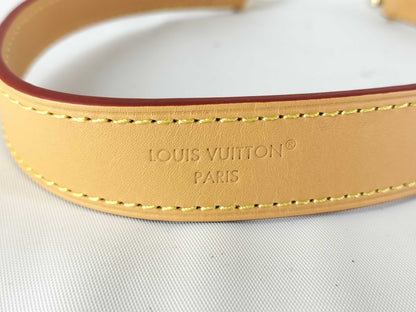 LOUIS VUITTON Vachetta Strap, Brown Vachetta Leather with Gold Hardware