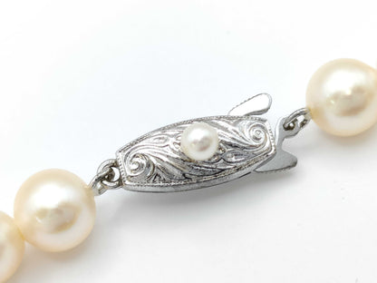 TASAKI Pearl Necklace, 7.4-7.8mm Diameter, Sterling Silver, 34.8g 