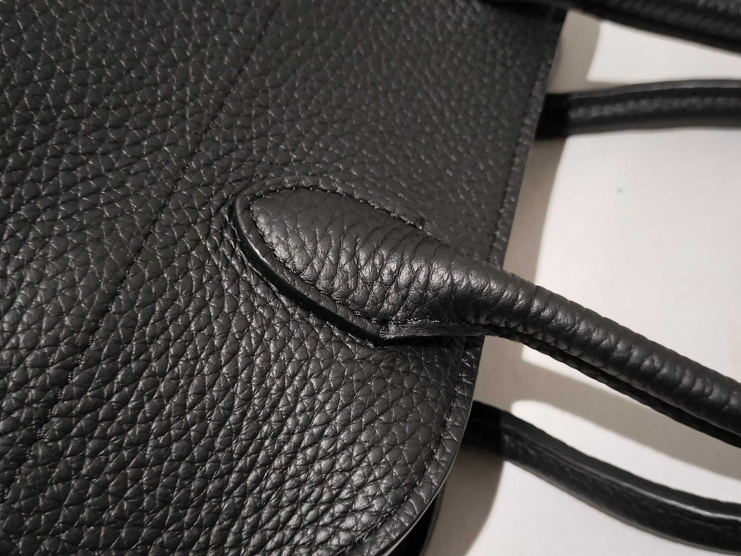 The Row Soft Margaux 10 Leather 2-Way Handbag, Black