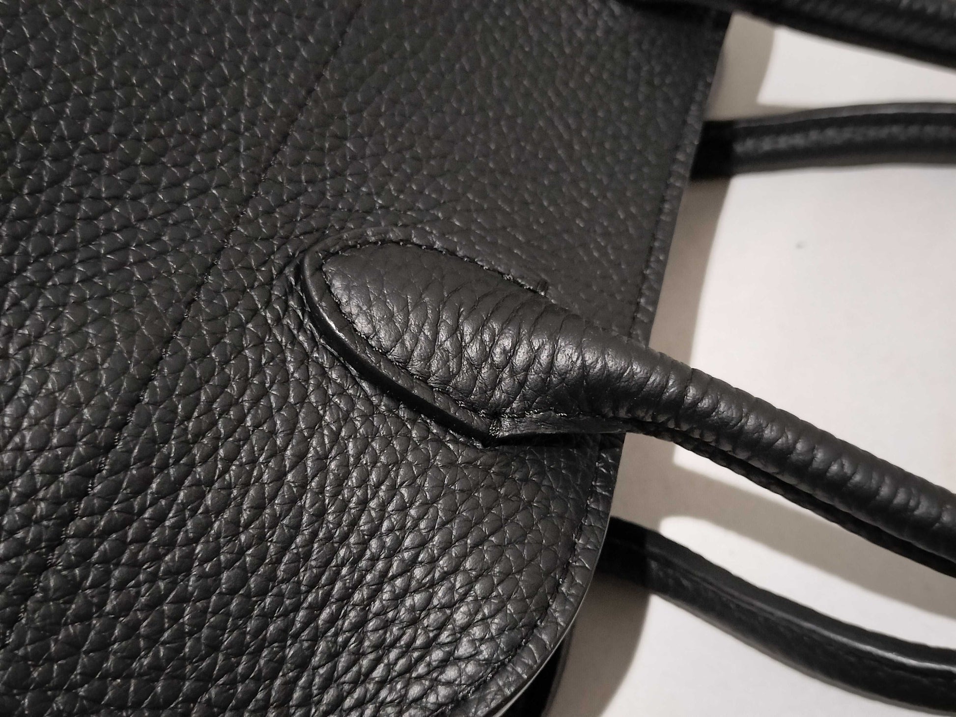 The Row Soft Margaux 10 Leather 2-Way Handbag, Black