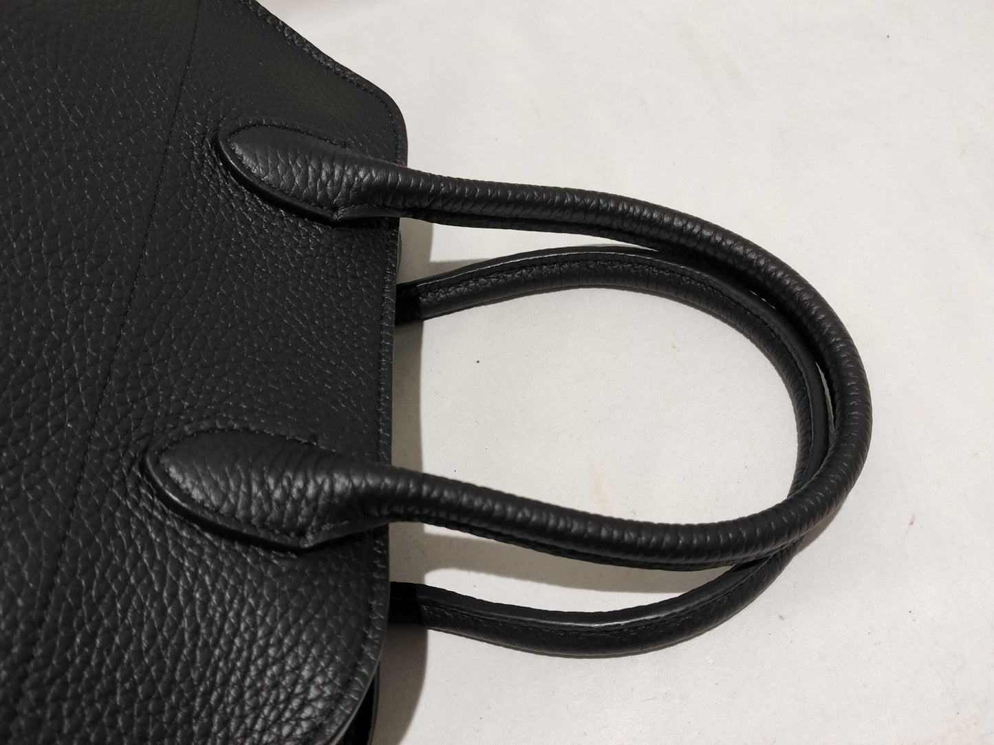 The Row Soft Margaux 10 Leather 2-Way Handbag, Black