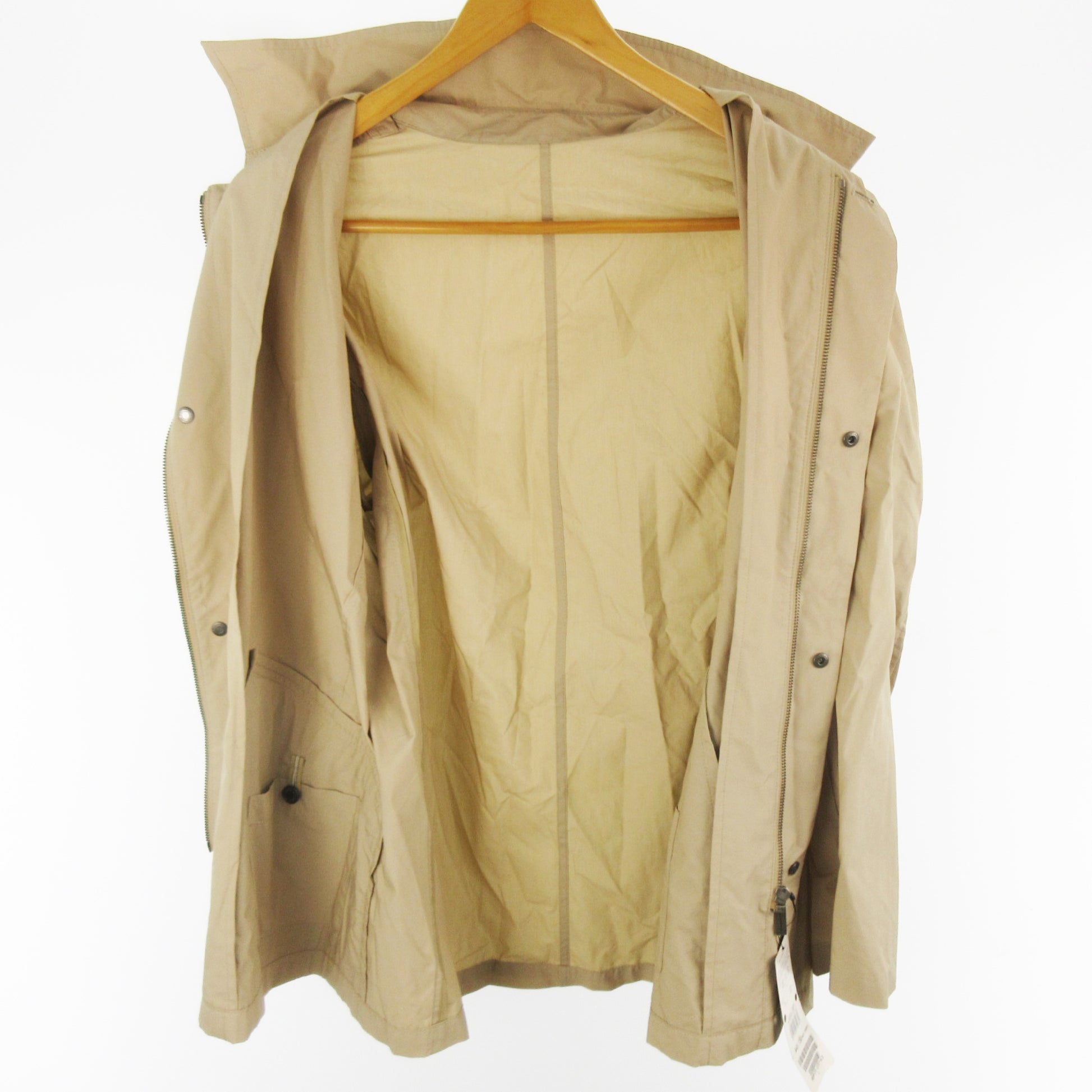 BURBERRY LONDON Swing Top Jacket, Cotton and Nylon, Beige with Horse Embroidery, Size L, Sanyo Shokai Co., Ltd.