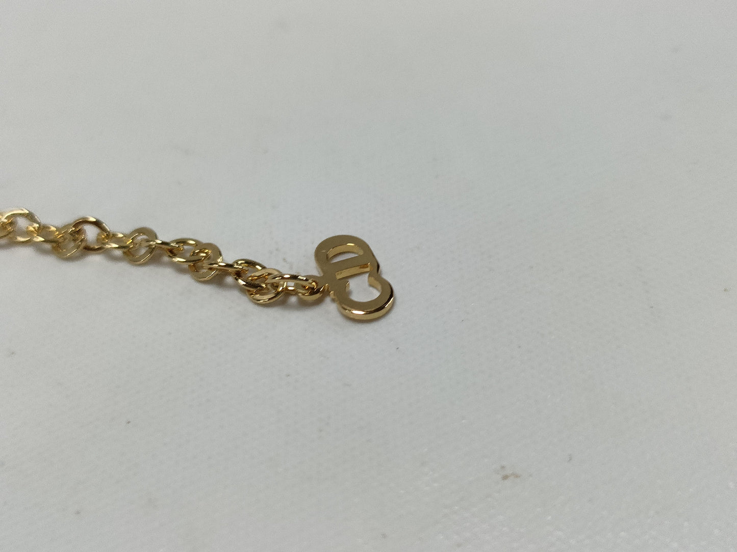 Dior Dior Twist Circle Logo Necklace Gold Necklace