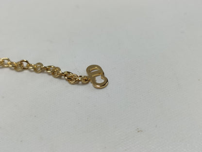 Dior Dior Twist Circle Logo Necklace Gold Necklace