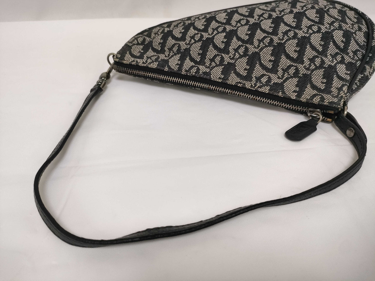 Dior Trotter Saddle Bag Handbag Black